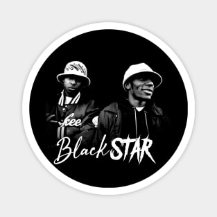 duo black star dark retro Magnet